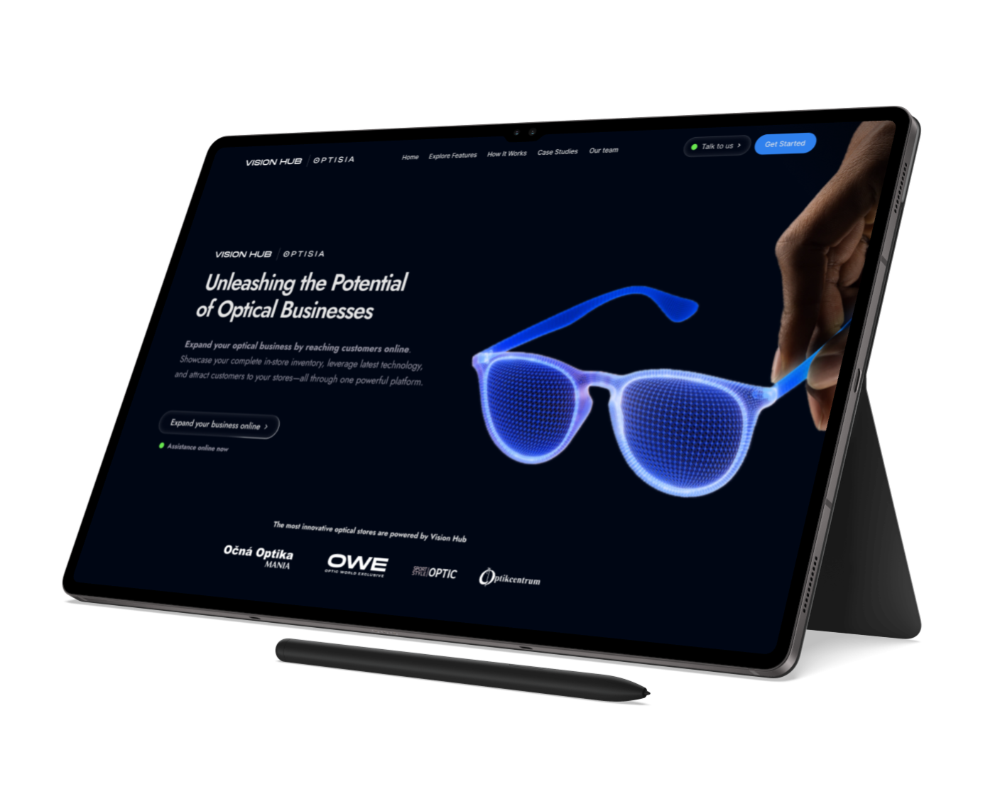 VisionHub Mockup